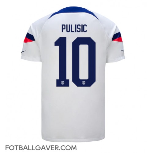 forente stater Christian Pulisic #10 Fotballklær Hjemmedrakt VM 2022 Kortermet
